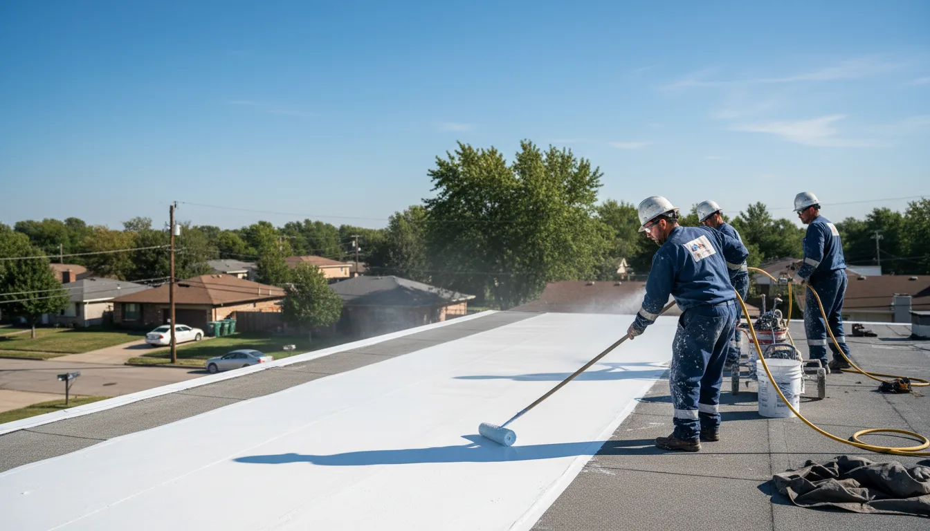 Commercial roof coating in Wyoming, WV near me